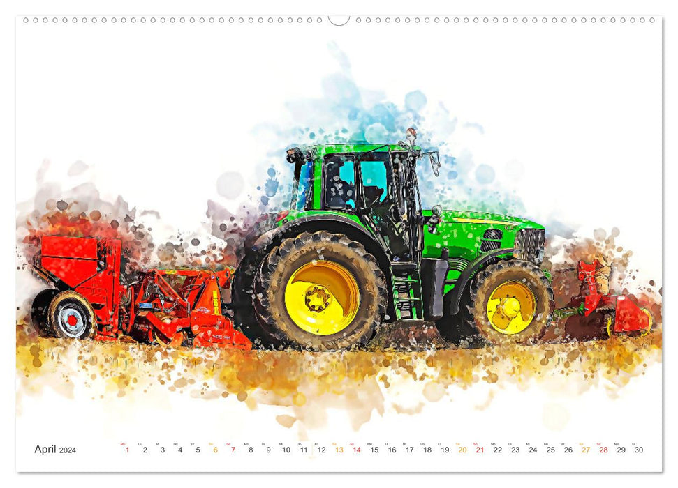Agriculture - High-tech giants (CALVENDO Premium Wall Calendar 2024) 