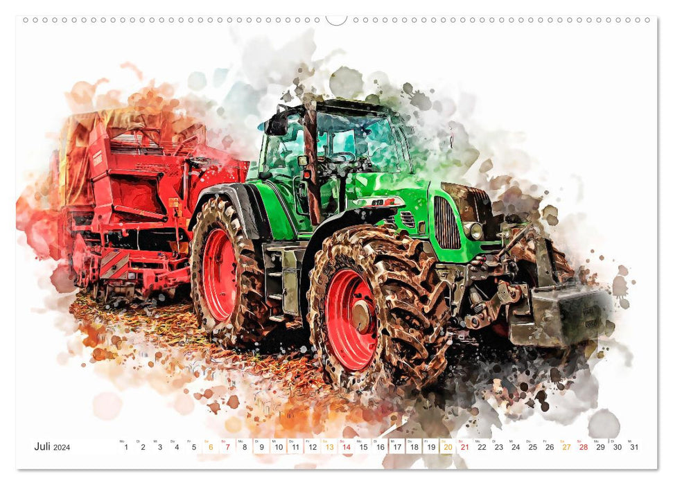 Landwirtschaft - Hightech Giganten (CALVENDO Premium Wandkalender 2024)