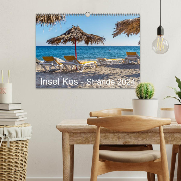 Kos Island - Beaches 2024 (CALVENDO wall calendar 2024) 