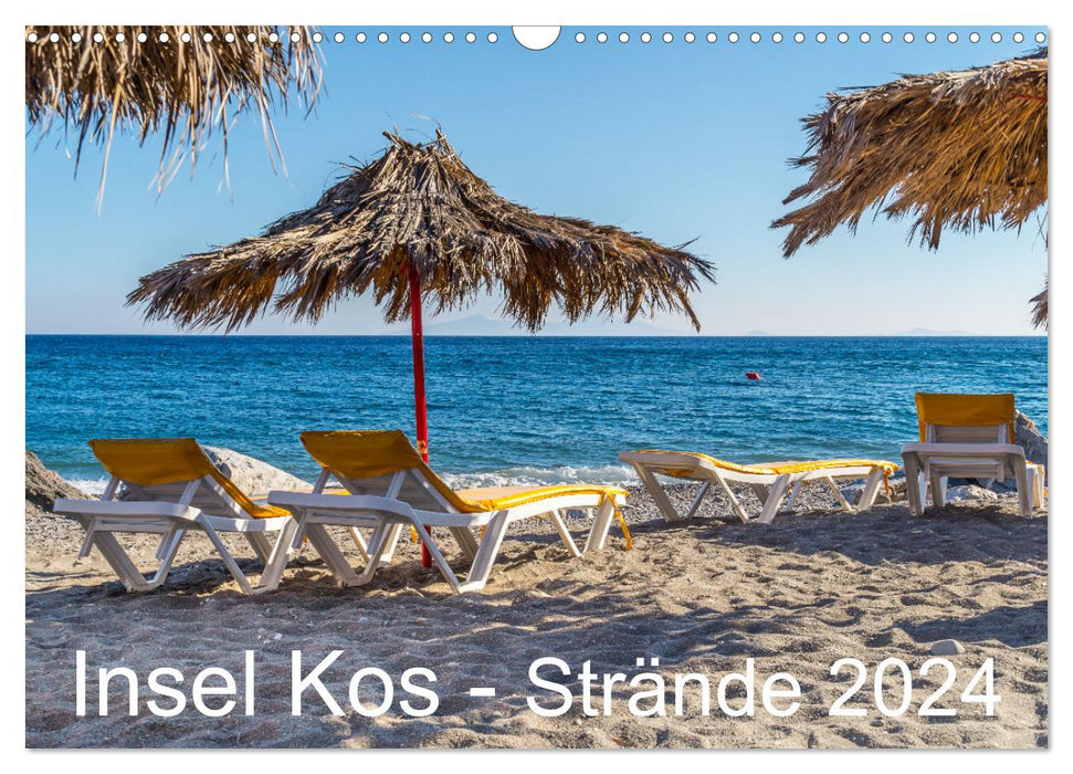 Kos Island - Beaches 2024 (CALVENDO wall calendar 2024) 