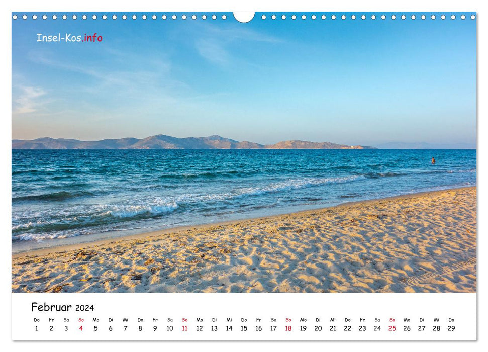 Kos Island - Beaches 2024 (CALVENDO wall calendar 2024) 