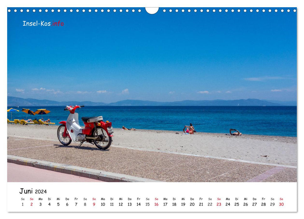 Kos Island - Beaches 2024 (CALVENDO wall calendar 2024) 