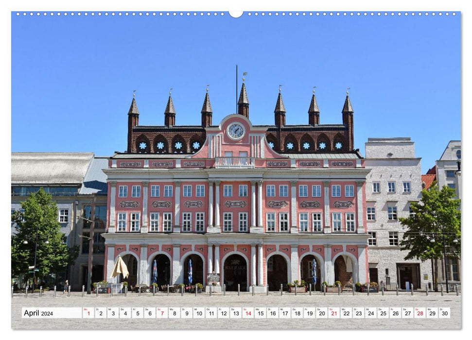 Hansestadt ROSTOCK, das Tor zur Ostsee (CALVENDO Premium Wandkalender 2024)