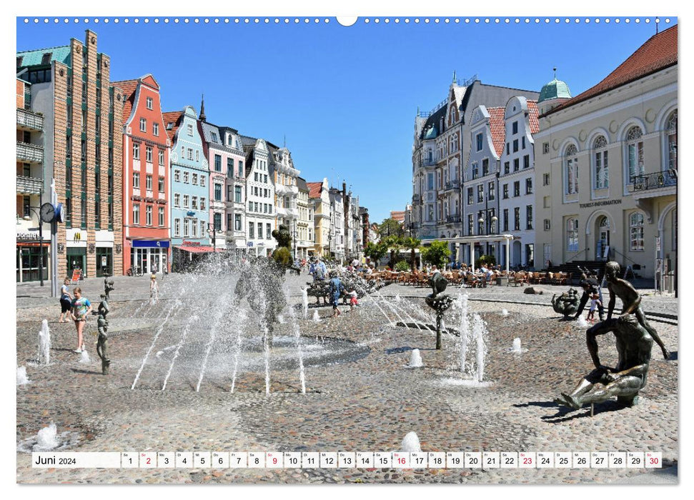 Hansestadt ROSTOCK, das Tor zur Ostsee (CALVENDO Premium Wandkalender 2024)