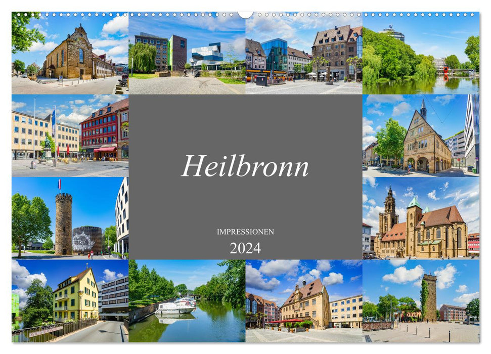 Heilbronn Impressionen (CALVENDO Wandkalender 2024)