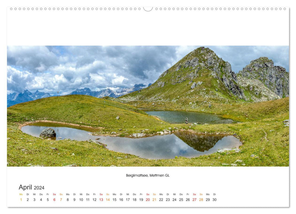 Bergseen Schweiz von Urs Mühlich (CALVENDO Wandkalender 2024)