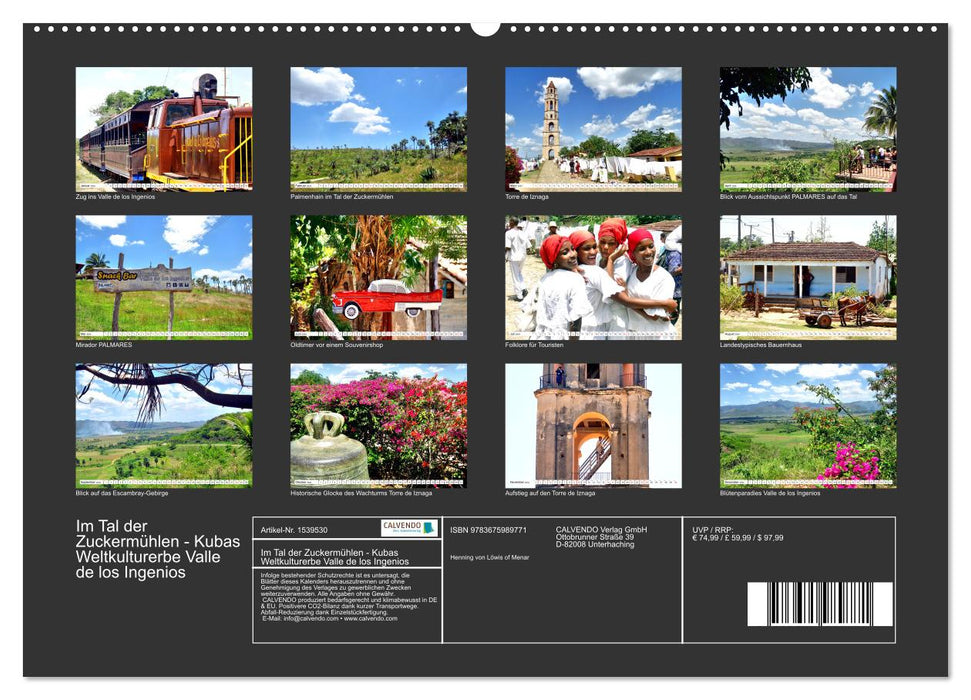 Im Tal der Zuckermühlen - Kubas Weltkulturerbe Valle de los Ingenios (CALVENDO Premium Wandkalender 2024)