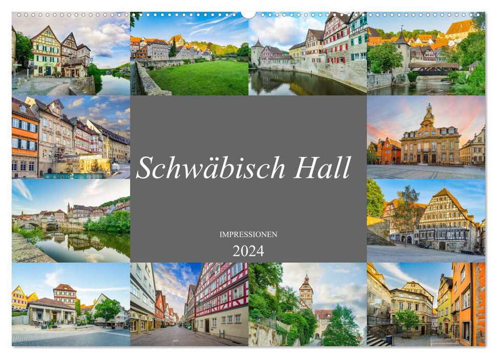 Schwäbisch Hall Impressionen (CALVENDO Wandkalender 2024)