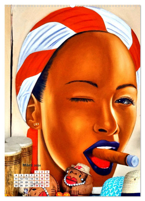HABANERAS - Zigarren-Raucherinnen in Kuba (CALVENDO Wandkalender 2024)