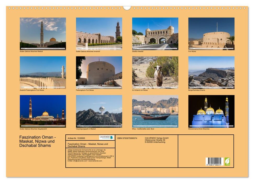 Faszinierender Oman (CALVENDO Wandkalender 2024)