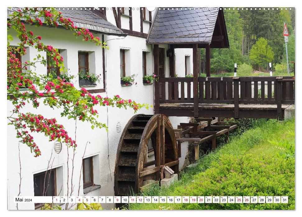 Wind- und Wassermühlen in Sachsen (CALVENDO Premium Wandkalender 2024)