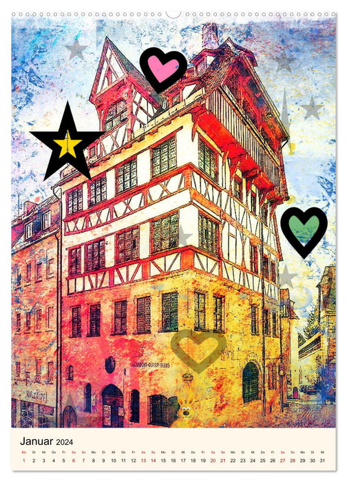 Nürnberg Großstadt mit dörflicher Atmosphäre (CALVENDO Wandkalender 2024)