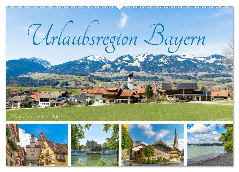 Urlaubsregion Bayern (CALVENDO Wandkalender 2024)