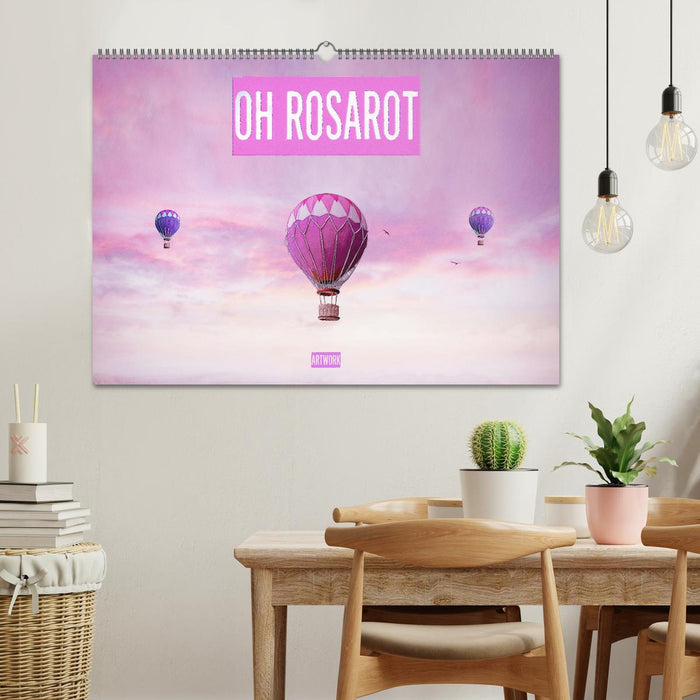 Oh Rosarot - Artwork (CALVENDO Wandkalender 2024)