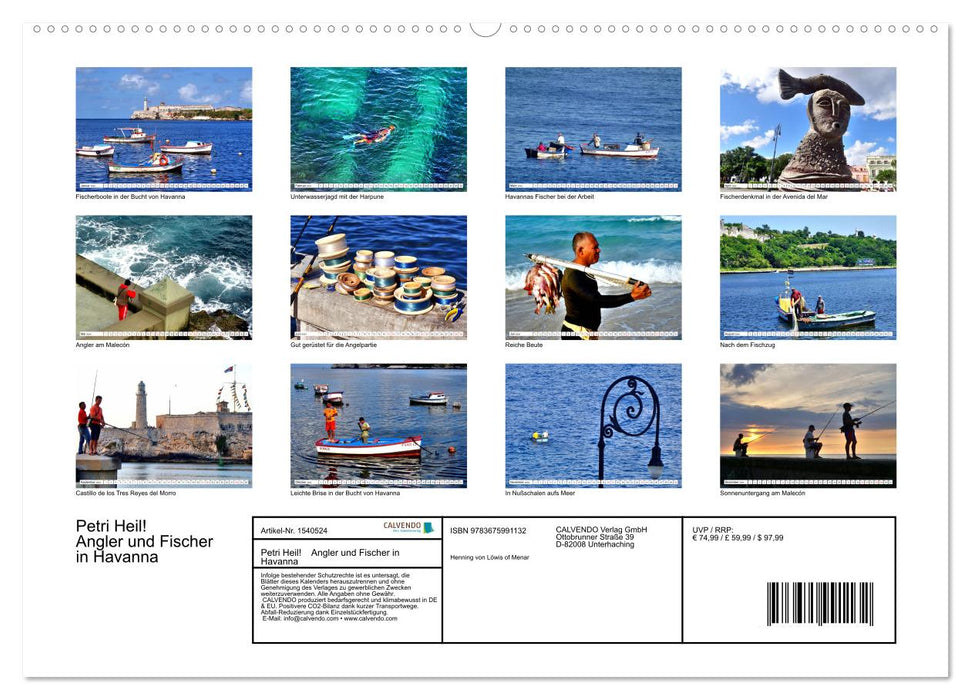 Petri Heil! Angler und Fischer in Havanna (CALVENDO Premium Wandkalender 2024)