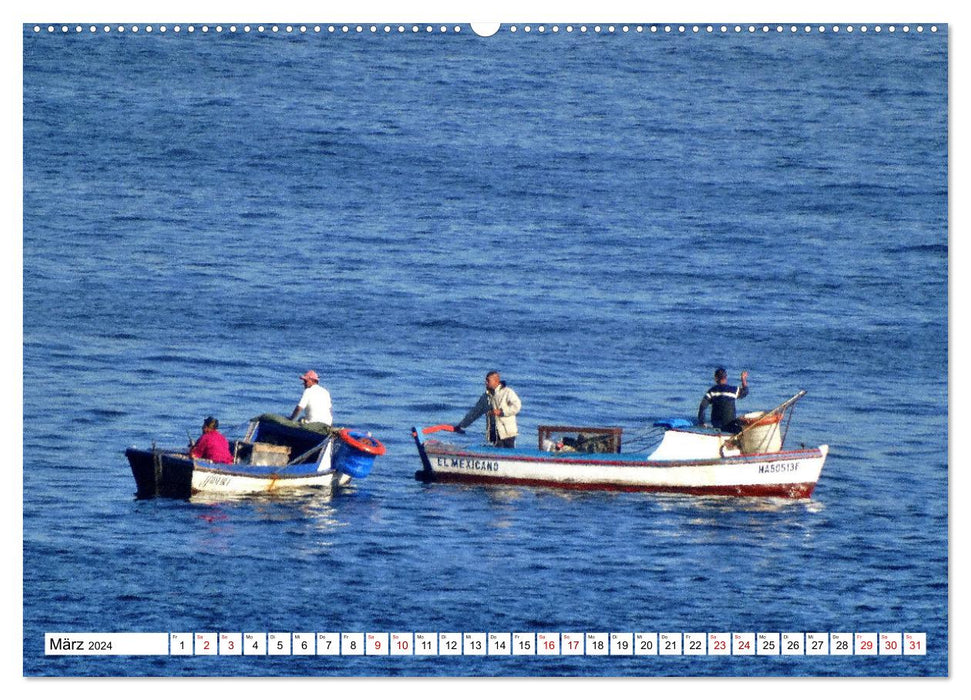 Petri Heil! Angler und Fischer in Havanna (CALVENDO Premium Wandkalender 2024)