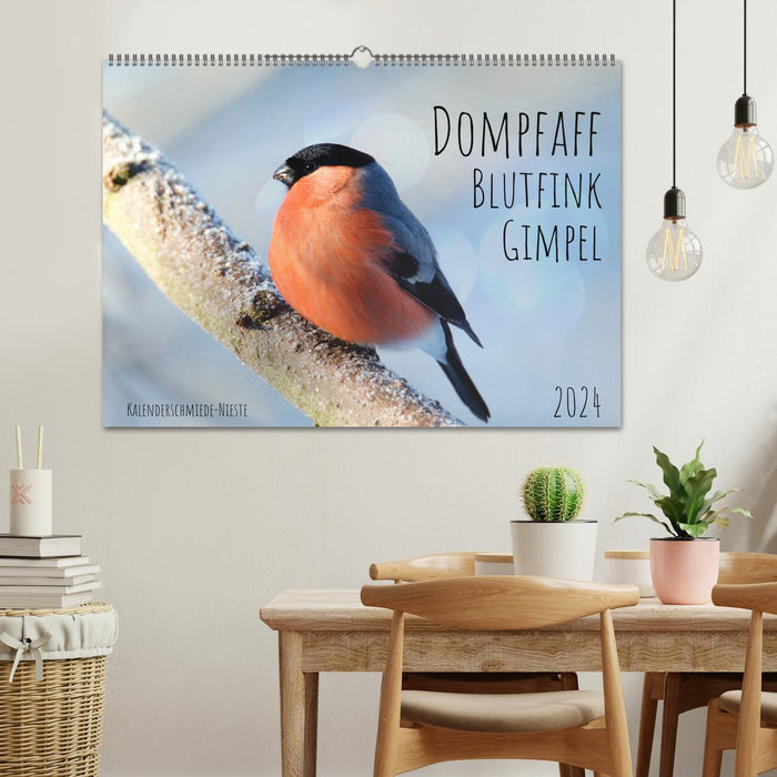 Dompfaff, Blutfink, Gimpel (CALVENDO Wandkalender 2024)
