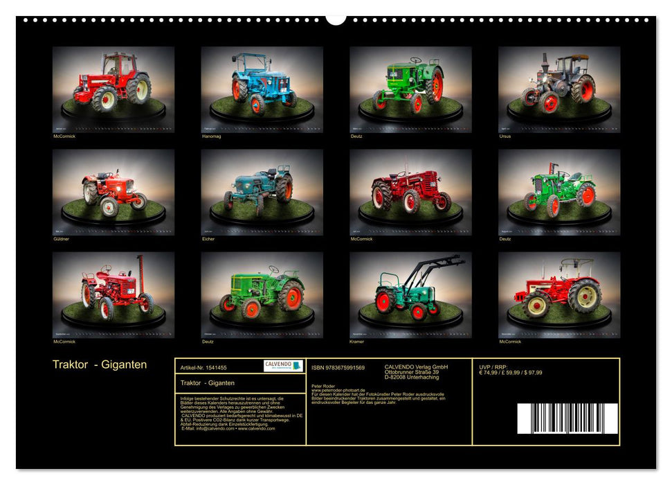 Traktor - Giganten (CALVENDO Premium Wandkalender 2024)