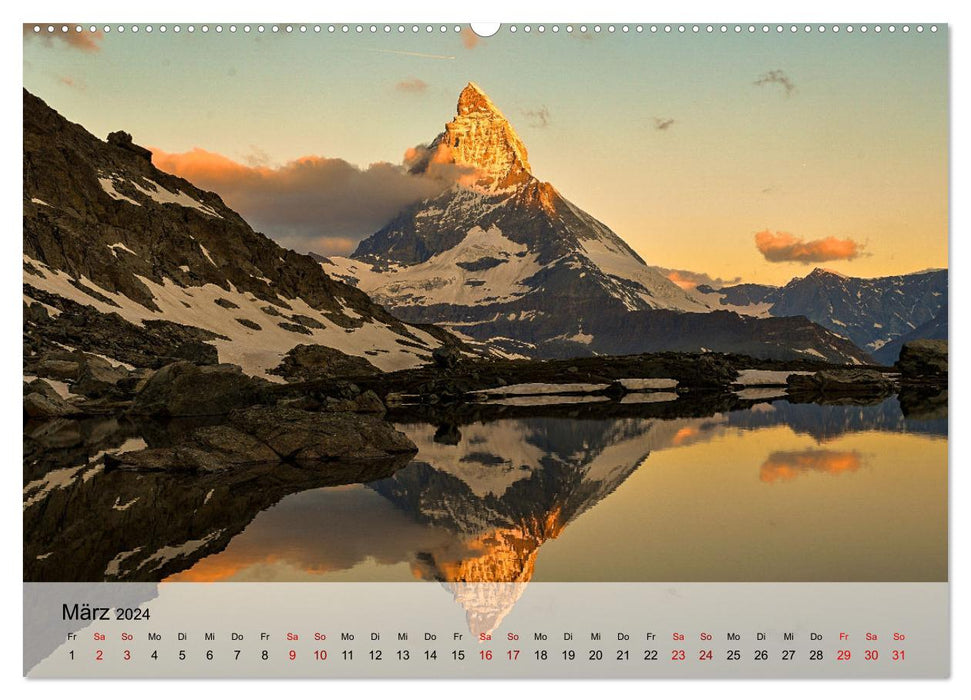 Magische Bergwelten der Erde (CALVENDO Premium Wandkalender 2024)