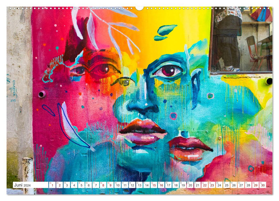 Graffiti: Die Kunst der Straße (CALVENDO Wandkalender 2024)