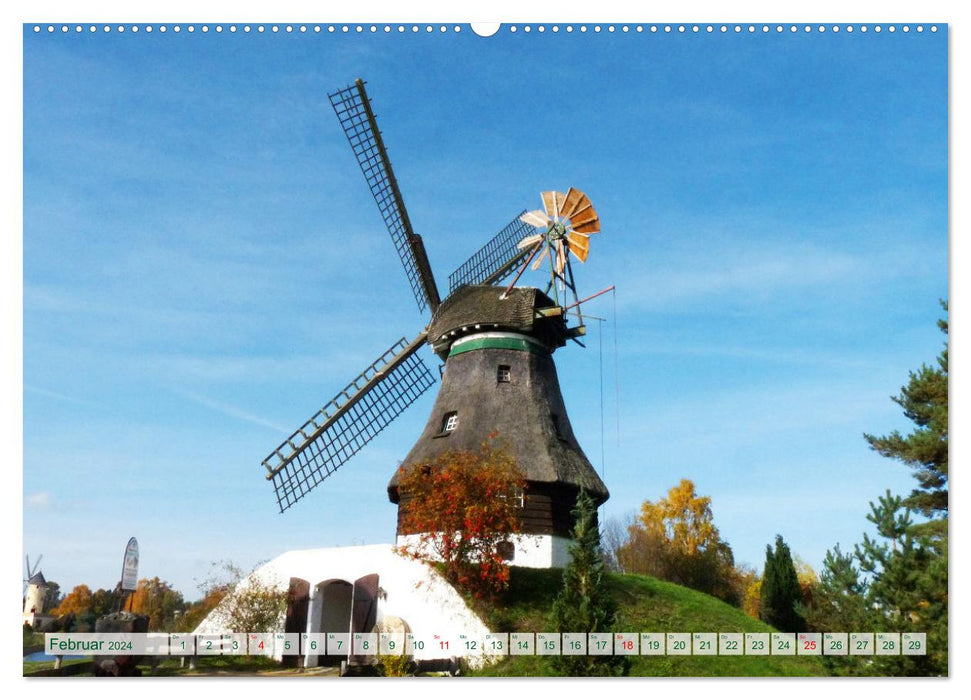 Gifhorn - Kleine Reise durch die Welt der Mühlen (CALVENDO Wandkalender 2024)