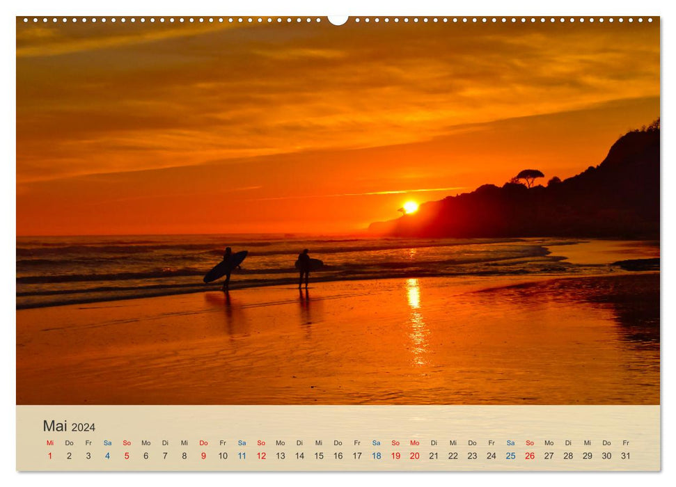 Wenn die Sonne unter geht (CALVENDO Wandkalender 2024)