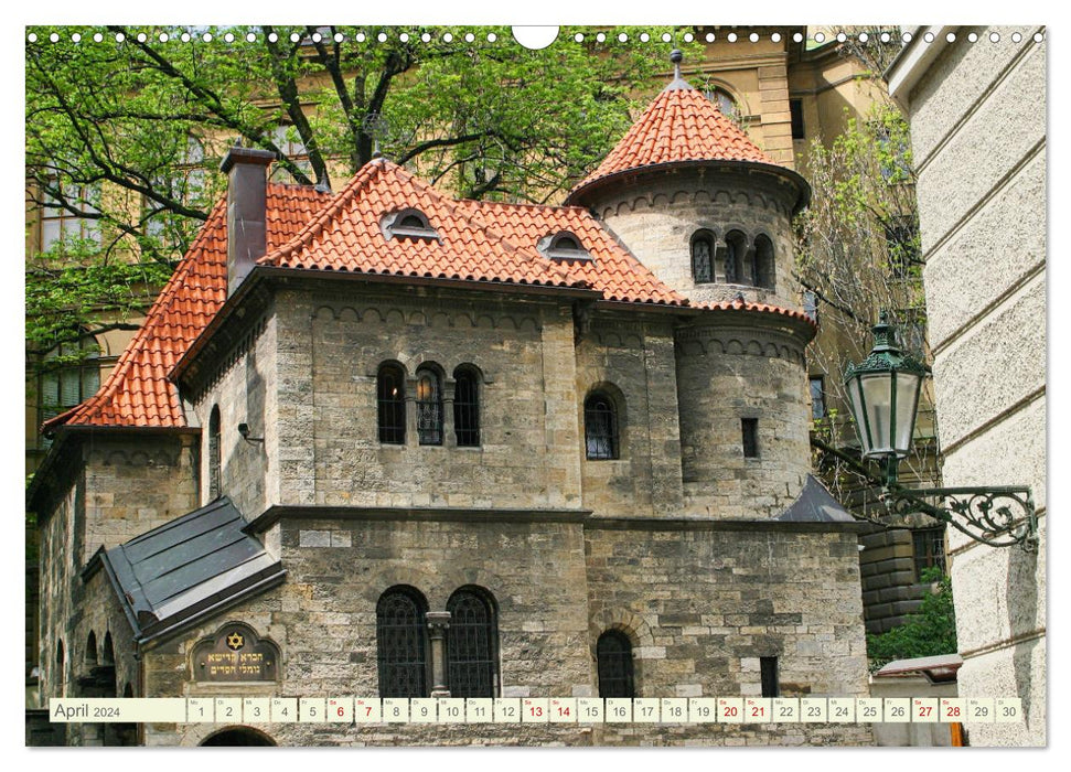 Prag. Jüdischer Friedhof und Synagogen (CALVENDO Wandkalender 2024)