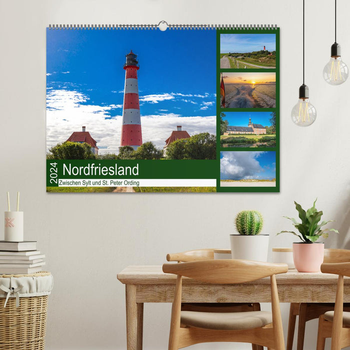 Nordfriesland, Zwischen Sylt und St. Peter Ording (CALVENDO Wandkalender 2024)