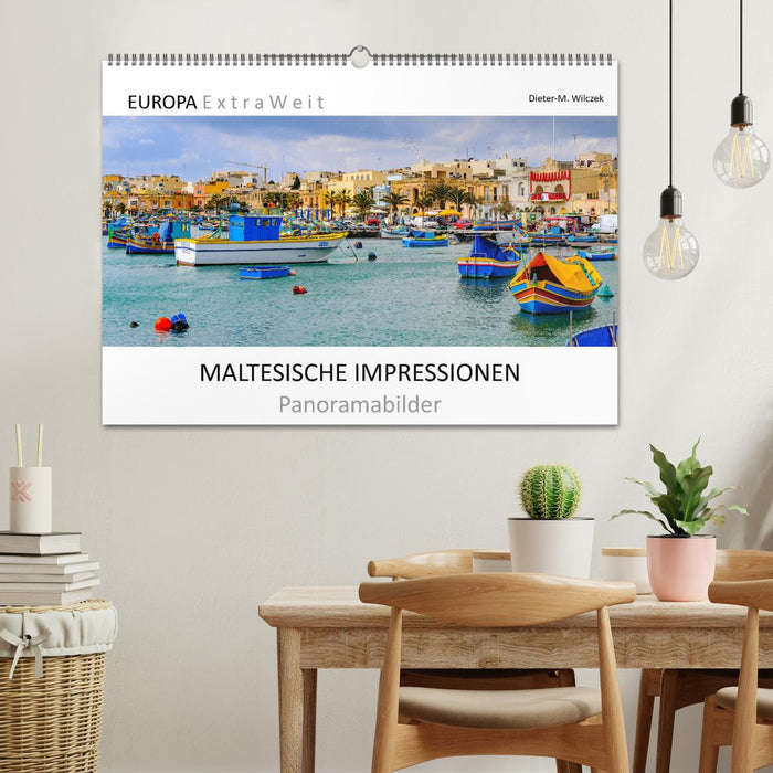 MALTESISCHE IMPRESSIONEN - Panoramabilder (CALVENDO Wandkalender 2024)