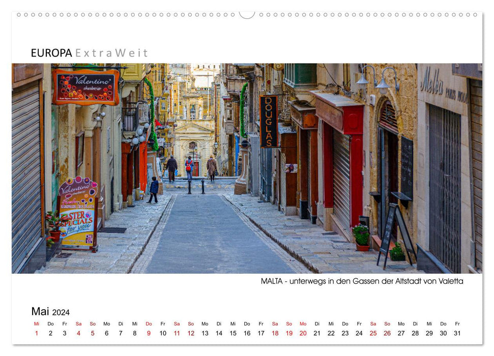 IMPRESSIONS MALTESES - Images panoramiques (Calendrier mural CALVENDO 2024) 