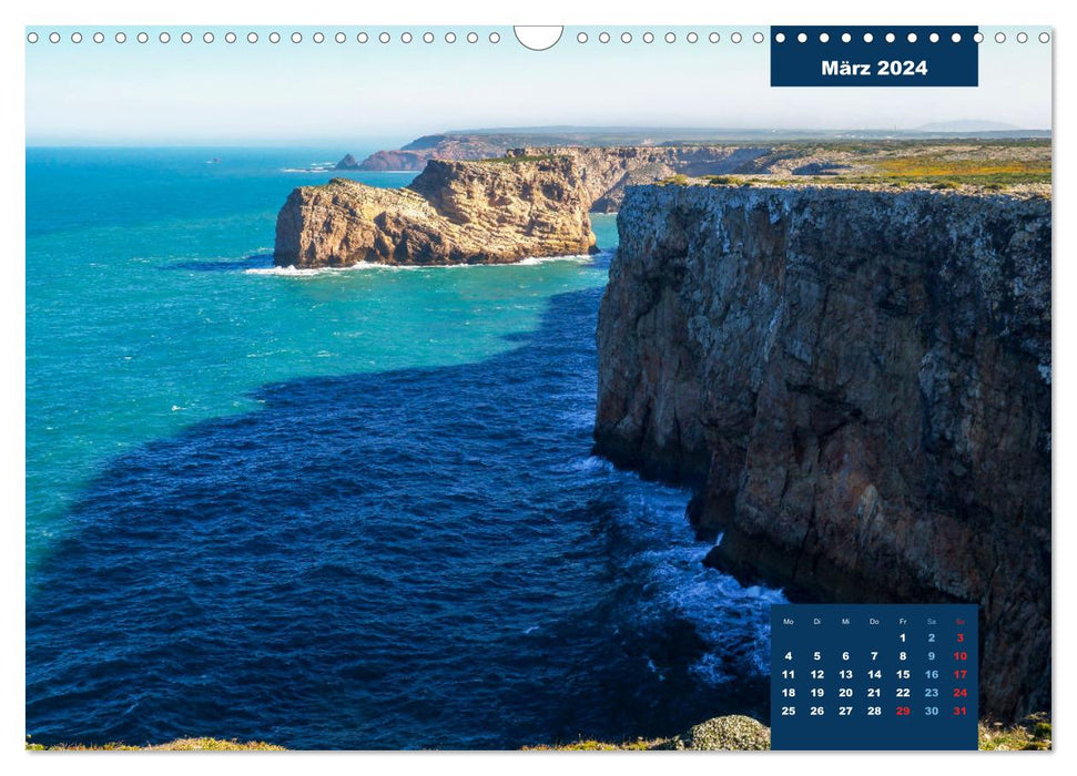 Portugal - Le long des côtes du Sud (Calendrier mural CALVENDO 2024) 