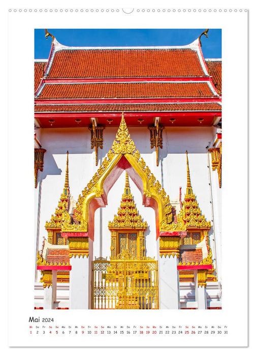 Buddhistischer Tempel - Wat Chalong (CALVENDO Wandkalender 2024)