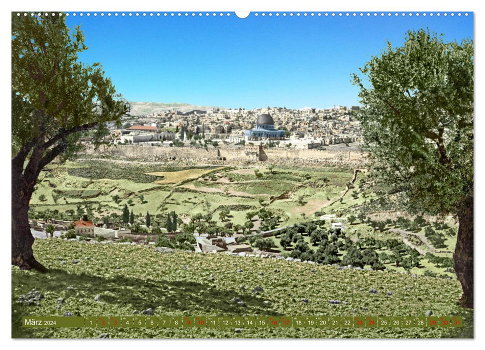 Jerusalem um 1900 - Fotos neu restauriert und koloriert (CALVENDO Premium Wandkalender 2024)