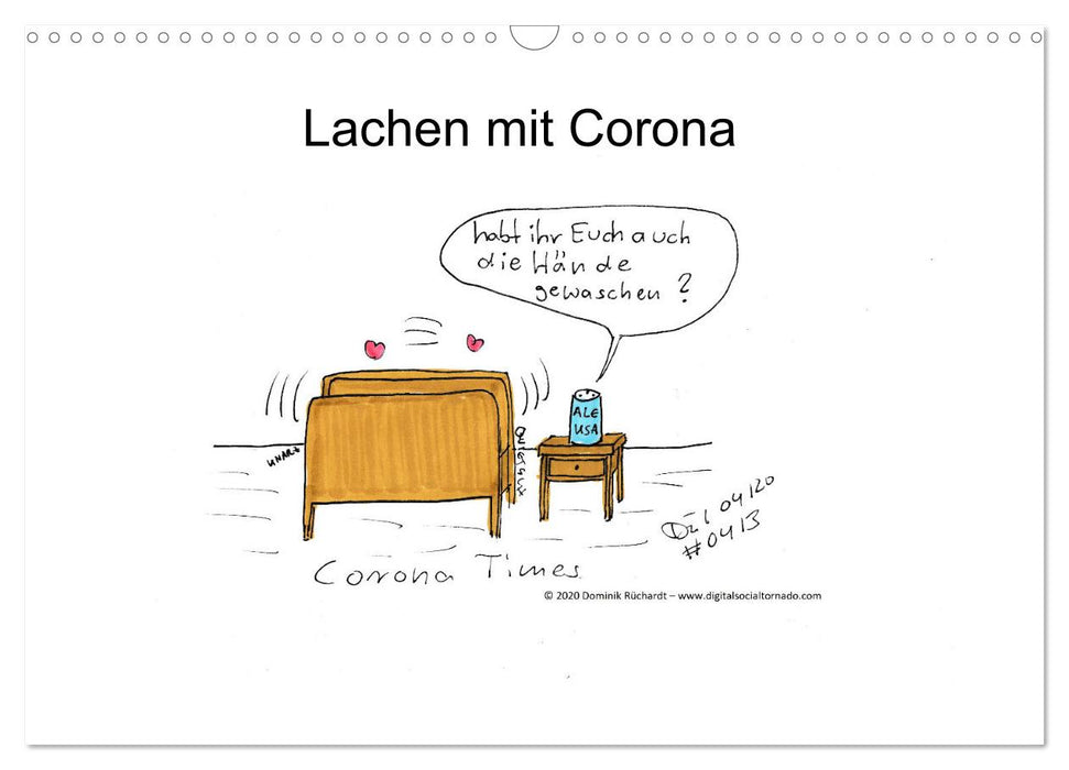 Lachen mit Corona (CALVENDO Wandkalender 2024)