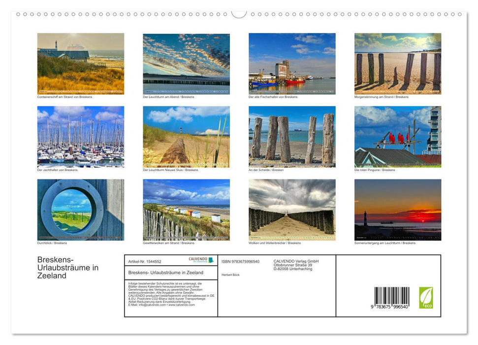 Zeeland - Urlaubsträume am Strand von Breskens (CALVENDO Premium Wandkalender 2024)