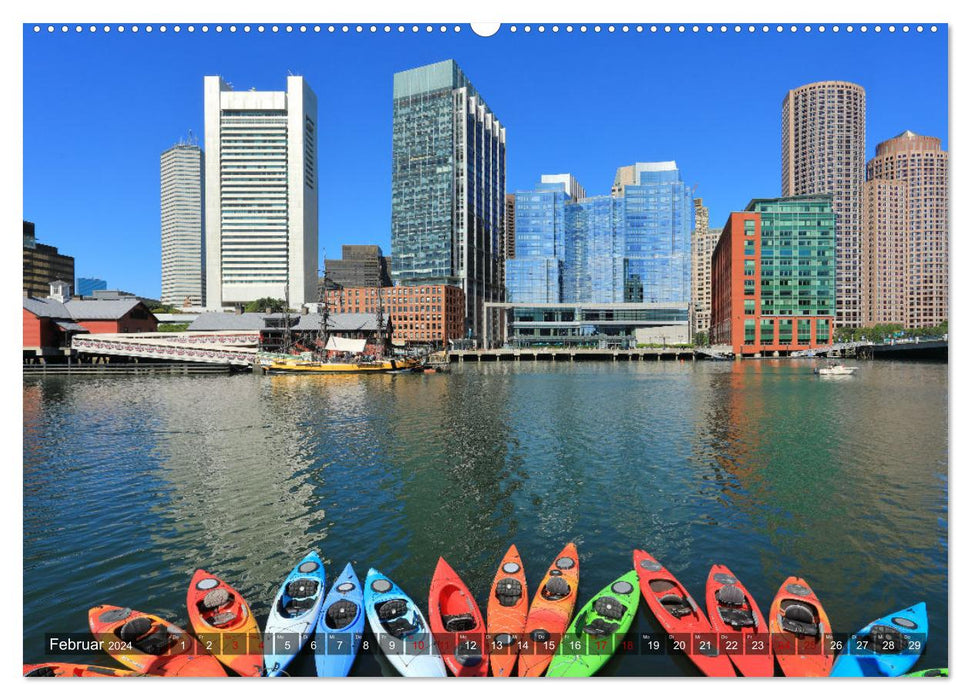 Boston – Ville de contrastes (Calendrier mural CALVENDO 2024) 