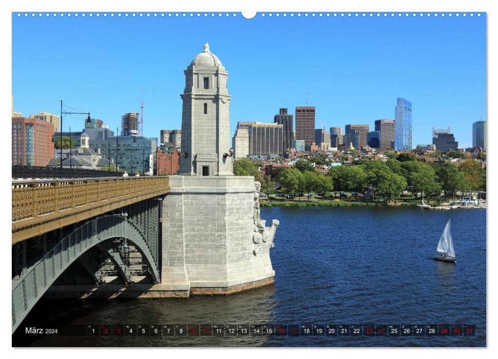 Boston – Ville de contrastes (Calendrier mural CALVENDO 2024) 