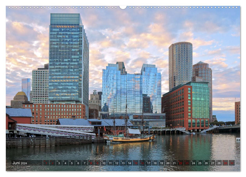 Boston – Ville de contrastes (Calendrier mural CALVENDO 2024) 