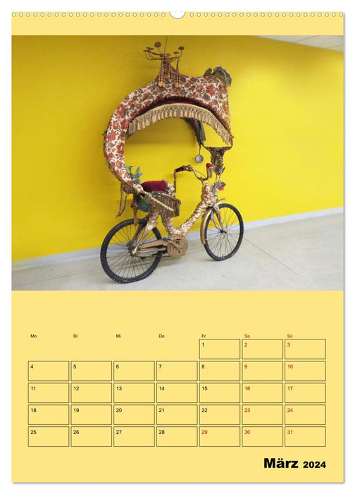 Vélo fou et coloré (Calendrier mural CALVENDO 2024) 