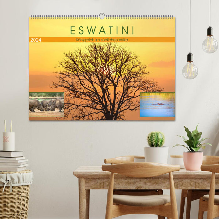Eswatini - Royaume d'Afrique australe (calendrier mural CALVENDO 2024) 
