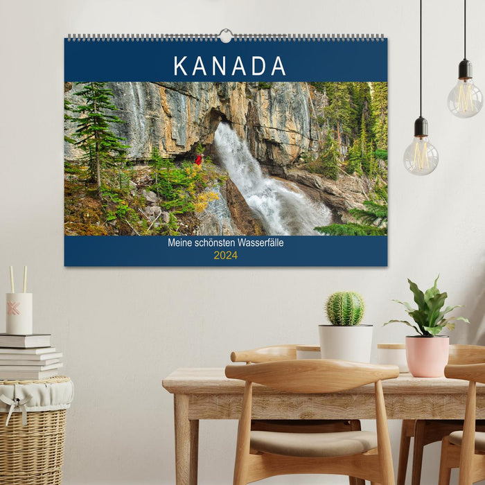 CANADA - Mes plus belles cascades (Calendrier mural CALVENDO 2024) 