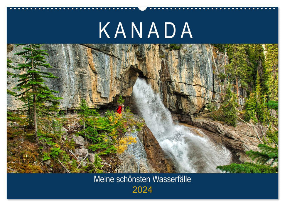 CANADA - Mes plus belles cascades (Calendrier mural CALVENDO 2024) 