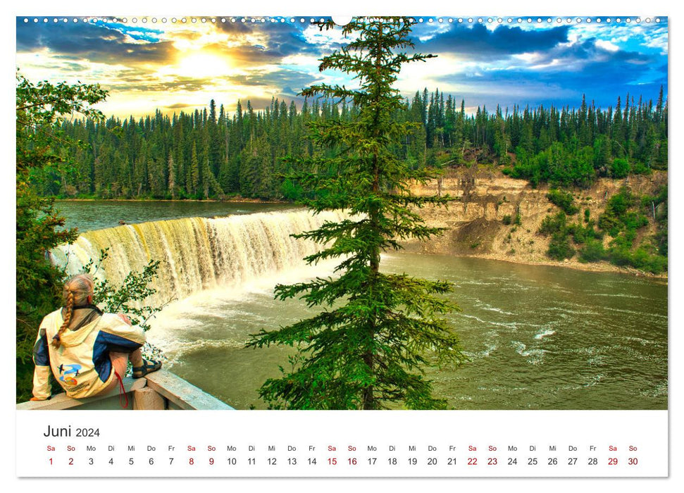 CANADA - Mes plus belles cascades (Calendrier mural CALVENDO 2024) 