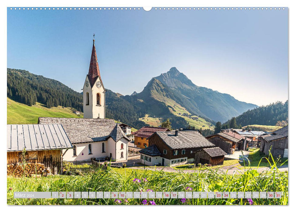 Mondes de montagne - Lech - Zürs (Calendrier mural CALVENDO 2024) 