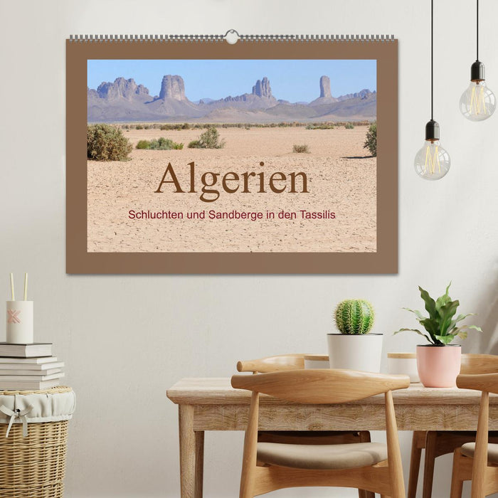 Algérie - Gorges et montagnes de sable du Tassilis (Calendrier mural CALVENDO 2024) 
