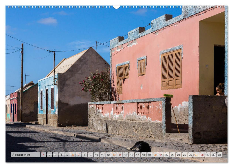 Cabo Verde - Inseln voller Farbe, Licht und Lebendigkeit (CALVENDO Wandkalender 2024)