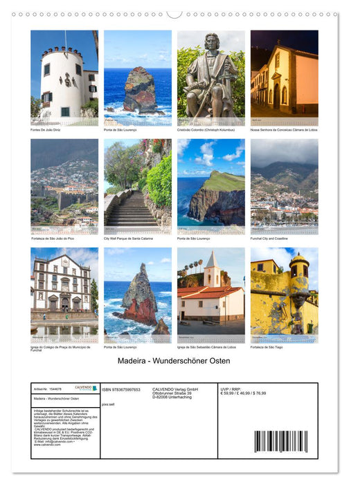 Madeira - Wunderschöner Osten (CALVENDO Wandkalender 2024)