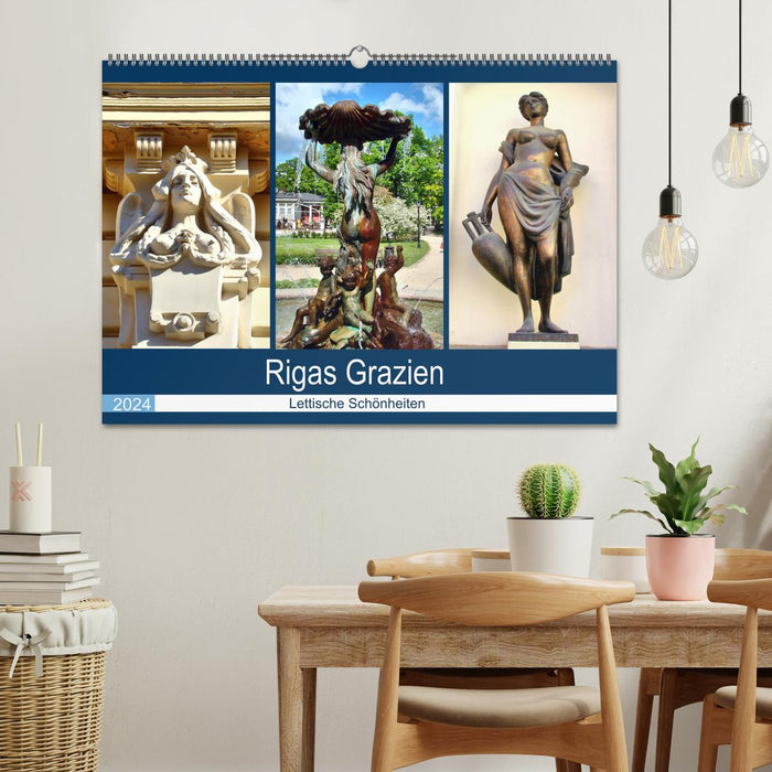 Rigas Grazien - Lettische Schönheiten (CALVENDO Wandkalender 2024)