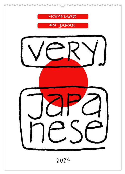Très japonais - Hommage au Japon (Calendrier mural CALVENDO 2024) 