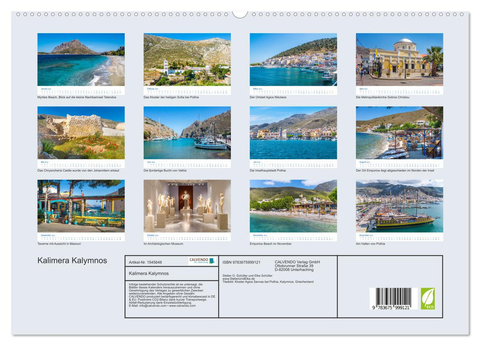 Kalimera Kalymnos (CALVENDO Premium Wandkalender 2024)